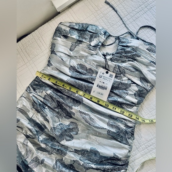 🤩 Zara Metallic Thread Mini Dress - Picture 6 of 8